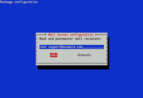 Exim postmaster configuration on Debian 6.